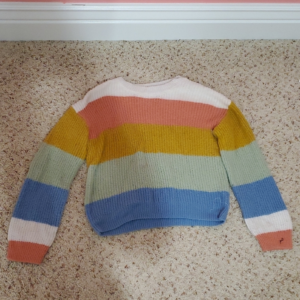 Colorful Striped Kids Sweater